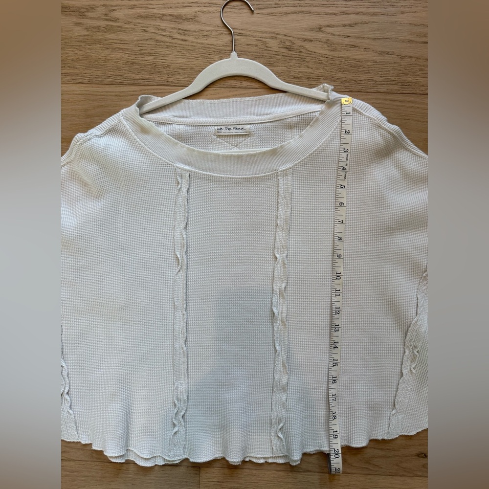 Free People Ellie Thermal - Size Small - Cream/Ivory - Picture 6 of 8
